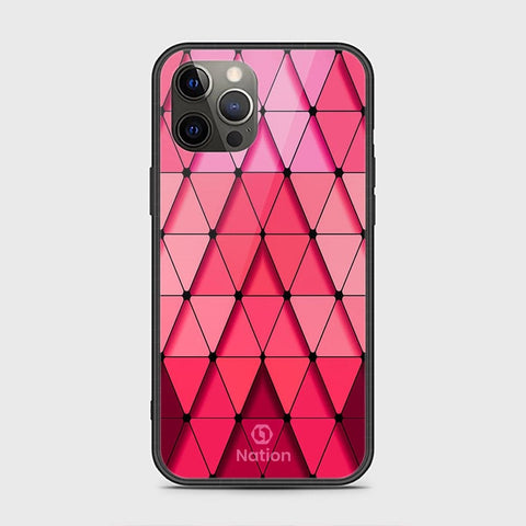 iPhone 12 Pro Max Cover - Onation Pyramid Series - HQ Ultra Shine Premium Infinity Glass Soft Silicon Borders Case