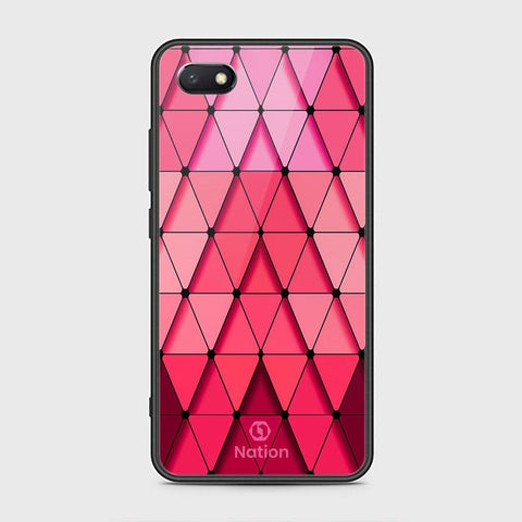 Huawei Y5 Prime 2018 Cover - ONation Pyramid Series - HQ Ultra Shine Premium Infinity Glass Soft Silicon Borders Case
