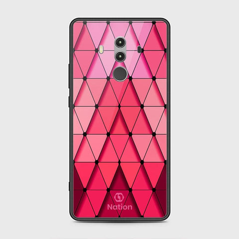 Huawei Mate 10 Pro Cover - ONation Pyramid Series - HQ Ultra Shine Premium Infinity Glass Soft Silicon Borders Case