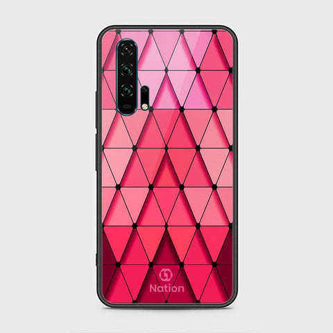 Honor 20 Pro Cover - ONation Pyramid Series - HQ Ultra Shine Premium Infinity Glass Soft Silicon Borders Case