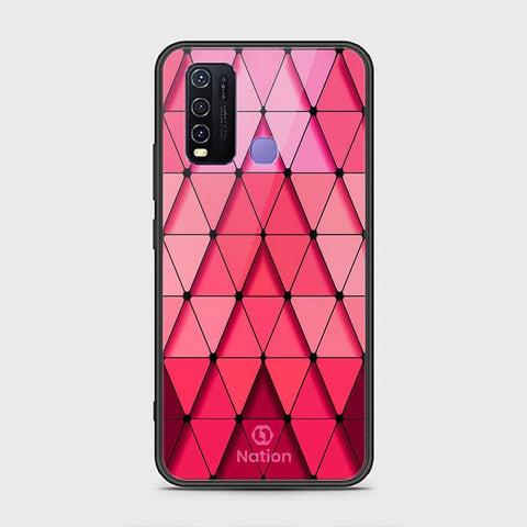 Vivo Y50 Cover - ONation Pyramid Series - HQ Ultra Shine Premium Infinity Glass Soft Silicon Borders Case