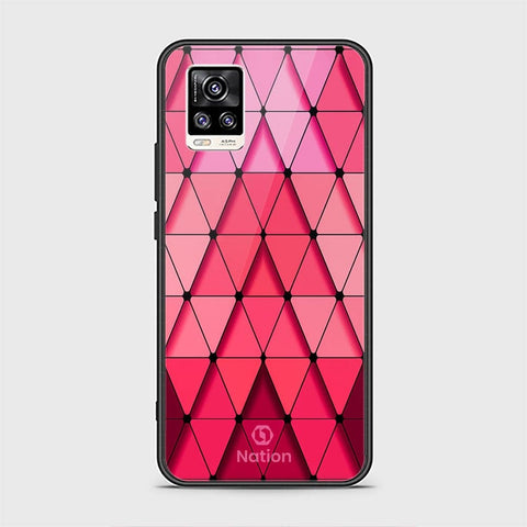 Vivo V20 Cover - ONation Pyramid Series - HQ Ultra Shine Premium Infinity Glass Soft Silicon Borders Case