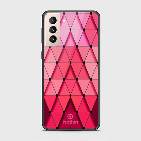 Samsung Galaxy S21 Plus 5G Cover - Onation Pyramid Series - HQ Ultra Shine Premium Infinity Glass Soft Silicon Borders Case