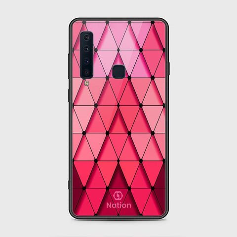 Samsung Galaxy A9 2018 Cover - Onation Pyramid Series - HQ Ultra Shine Premium Infinity Glass Soft Silicon Borders Case