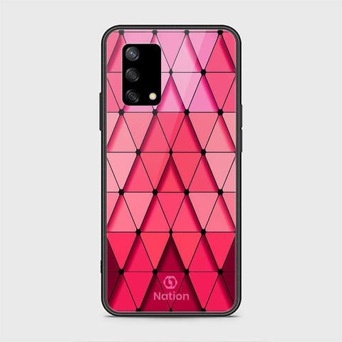 Oppo A95 4G Cover - Onation Pyramid Series - HQ Ultra Shine Premium Infinity Glass Soft Silicon Borders Case