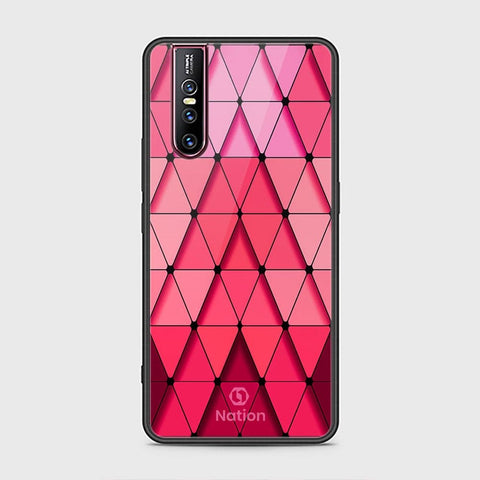 Vivo V15 Pro Cover - Onation Pyramid Series - HQ Ultra Shine Premium Infinity Glass Soft Silicon Borders Case