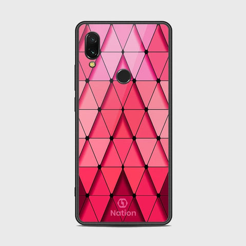 Xiaomi Redmi 7 Cover - Onation Pyramid Series - HQ Ultra Shine Premium Infinity Glass Soft Silicon Borders Case