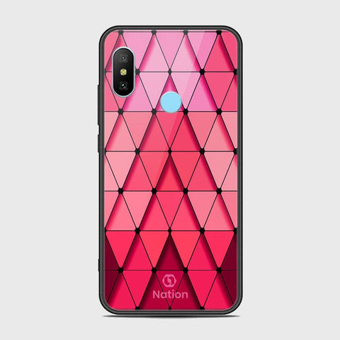 Xiaomi Redmi Note 6 Pro Cover - Onation Pyramid Series - HQ Ultra Shine Premium Infinity Glass Soft Silicon Borders Case