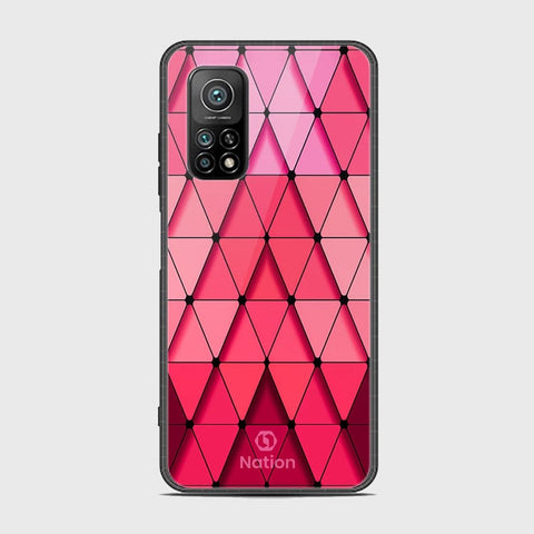 Xiaomi Mi 10T Cover - Onation Pyramid Series - HQ Ultra Shine Premium Infinity Glass Soft Silicon Borders Case