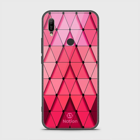 Huawei Y6 2019 / Y6 Prime 2019 Cover - Onation Pyramid Series - HQ Ultra Shine Premium Infinity Glass Soft Silicon Borders Case