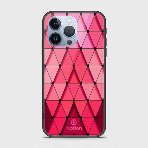 iPhone 13 Pro Cover - Onation Pyramid Series - HQ Ultra Shine Premium Infinity Glass Soft Silicon Borders Case