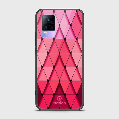 Vivo V21e Cover - Onation Pyramid Series - HQ Ultra Shine Premium Infinity Glass Soft Silicon Borders Case