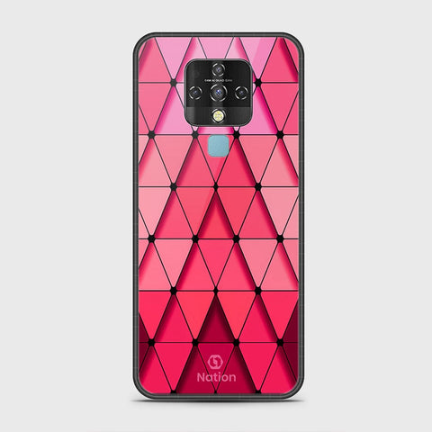 Tecno Camon 16 Cover - Onation Pyramid Series - HQ Ultra Shine Premium Infinity Glass Soft Silicon Borders Case