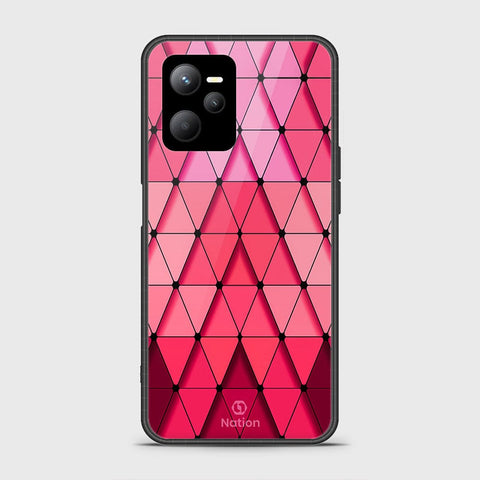 Realme C35 Cover- Onation Pyramid Series - HQ Ultra Shine Premium Infinity Glass Soft Silicon Borders Case