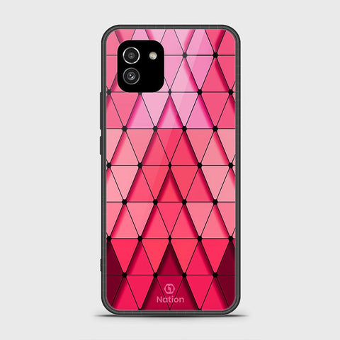 Samsung Galaxy A03 Cover- Onation Pyramid Series - HQ Ultra Shine Premium Infinity Glass Soft Silicon Borders Case