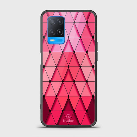 Oppo A54 4G Cover- Onation Pyramid Series - HQ Ultra Shine Premium Infinity Glass Soft Silicon Borders Case