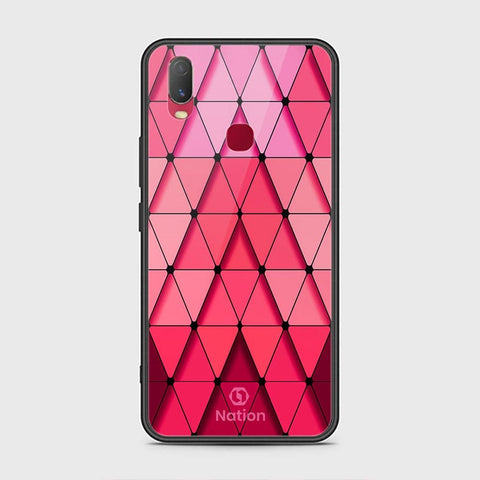 Vivo Y11 2019 Cover - ONation Pyramid Series - HQ Ultra Shine Premium Infinity Glass Soft Silicon Borders Case