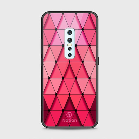 Vivo V17 Pro Cover - ONation Pyramid Series - HQ Ultra Shine Premium Infinity Glass Soft Silicon Borders Case