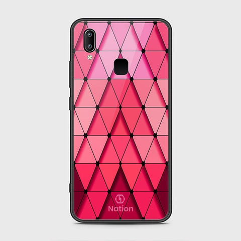 Vivo Y95 Cover - ONation Pyramid Series - HQ Ultra Shine Premium Infinity Glass Soft Silicon Borders Case