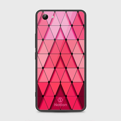 Vivo Y81 Cover - ONation Pyramid Series - HQ Ultra Shine Premium Infinity Glass Soft Silicon Borders Case