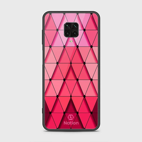 Xiaomi Redmi Note 9 Pro Cover - ONation Pyramid Series - HQ Ultra Shine Premium Infinity Glass Soft Silicon Borders Case