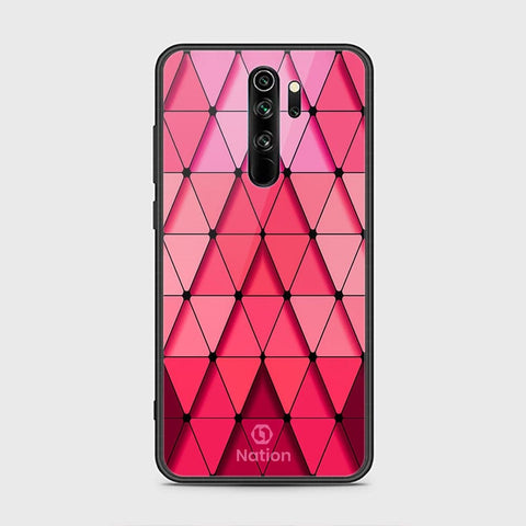 Xiaomi Redmi Note 8 Pro Cover - ONation Pyramid Series - HQ Ultra Shine Premium Infinity Glass Soft Silicon Borders Case