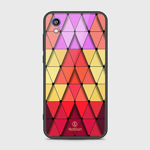 Huawei Y5 2019 Cover - ONation Pyramid Series - HQ Ultra Shine Premium Infinity Glass Soft Silicon Borders Case