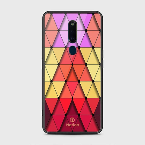 Oppo F11 Pro Cover - Onation Pyramid Series - HQ Ultra Shine Premium Infinity Glass Soft Silicon Borders Case