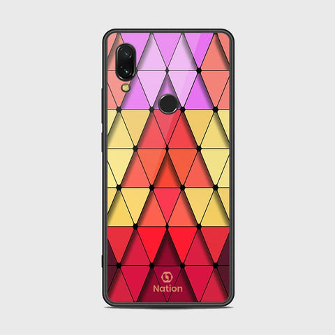 Xiaomi Redmi 7 Cover - Onation Pyramid Series - HQ Ultra Shine Premium Infinity Glass Soft Silicon Borders Case