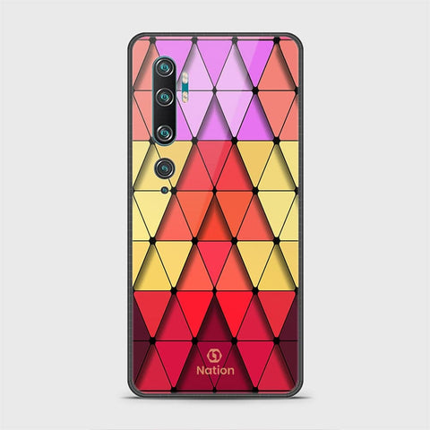 Xiaomi Mi Note 10 Cover - Onation Pyramid Series - HQ Ultra Shine Premium Infinity Glass Soft Silicon Borders Case