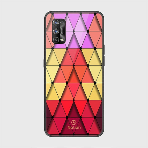 Realme 7 Pro Cover - Onation Pyramid Series - HQ Ultra Shine Premium Infinity Glass Soft Silicon Borders Case