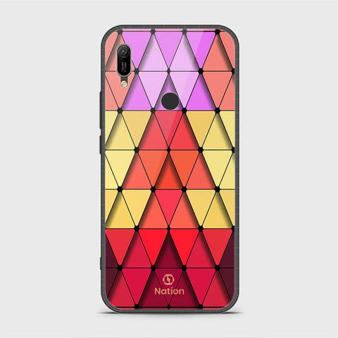 Huawei Y6 2019 / Y6 Prime 2019 Cover - Onation Pyramid Series - HQ Ultra Shine Premium Infinity Glass Soft Silicon Borders Case