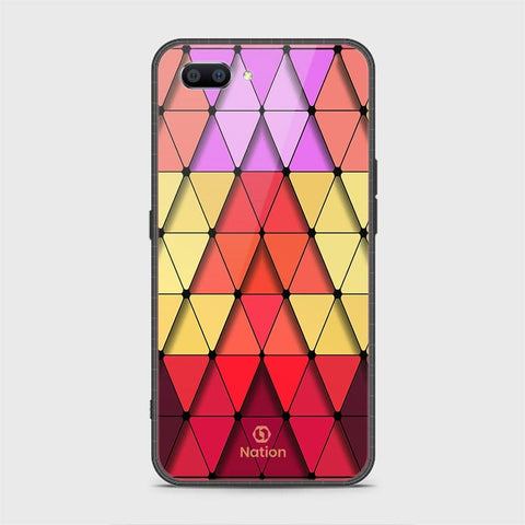 Realme C1 Cover - Onation Pyramid Series - HQ Ultra Shine Premium Infinity Glass Soft Silicon Borders Case