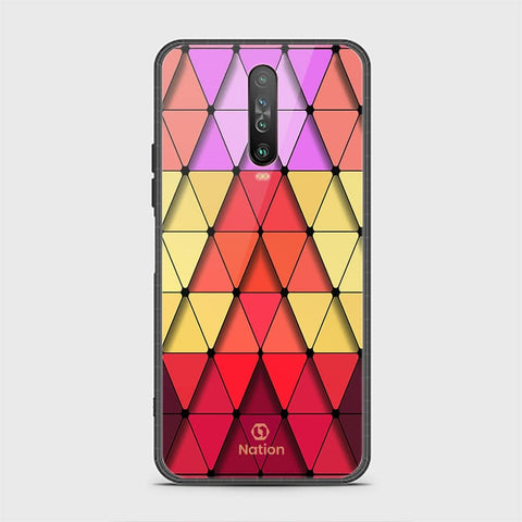 Xiaomi Redmi K30 Cover - ONation Pyramid Series - HQ Ultra Shine Premium Infinity Glass Soft Silicon Borders Case