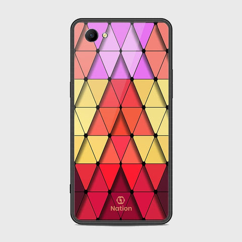 Oppo A3 Cover - Onation Pyramid Series - HQ Ultra Shine Premium Infinity Glass Soft Silicon Borders Case