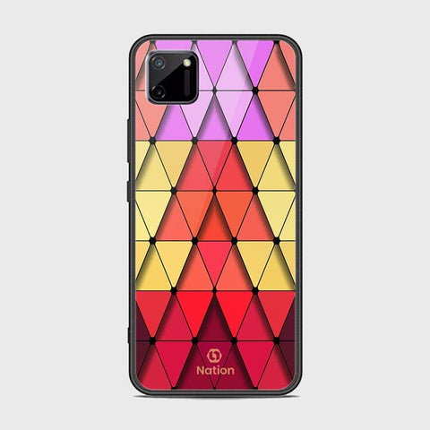 Realme C11 Cover - Onation Pyramid Series - HQ Ultra Shine Premium Infinity Glass Soft Silicon Borders Case