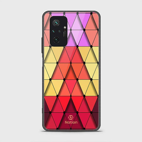 Xiaomi Redmi Note 10 Pro Max Cover - ONation Pyramid Series - HQ Ultra Shine Premium Infinity Glass Soft Silicon Borders Case