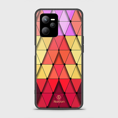 Realme C35 Cover- Onation Pyramid Series - HQ Ultra Shine Premium Infinity Glass Soft Silicon Borders Case