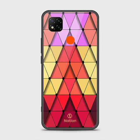 Xiaomi Redmi 10A Cover- Onation Pyramid Series - HQ Ultra Shine Premium Infinity Glass Soft Silicon Borders Case