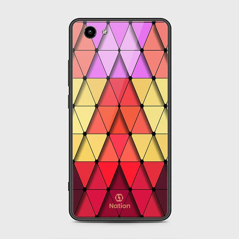 Vivo Y71 Cover - ONation Pyramid Series - HQ Ultra Shine Premium Infinity Glass Soft Silicon Borders Case