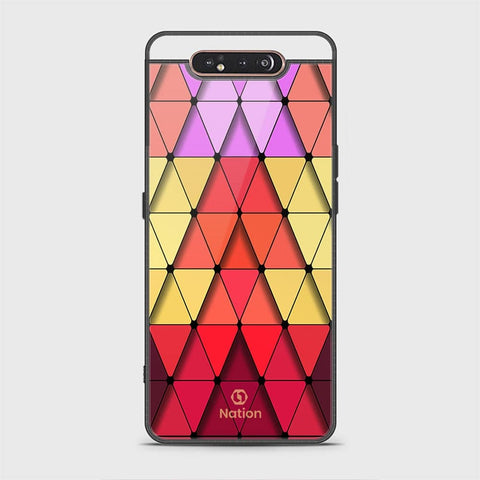 Samsung Galaxy A90 5G Cover - ONation Pyramid Series - HQ Ultra Shine Premium Infinity Glass Soft Silicon Borders Case