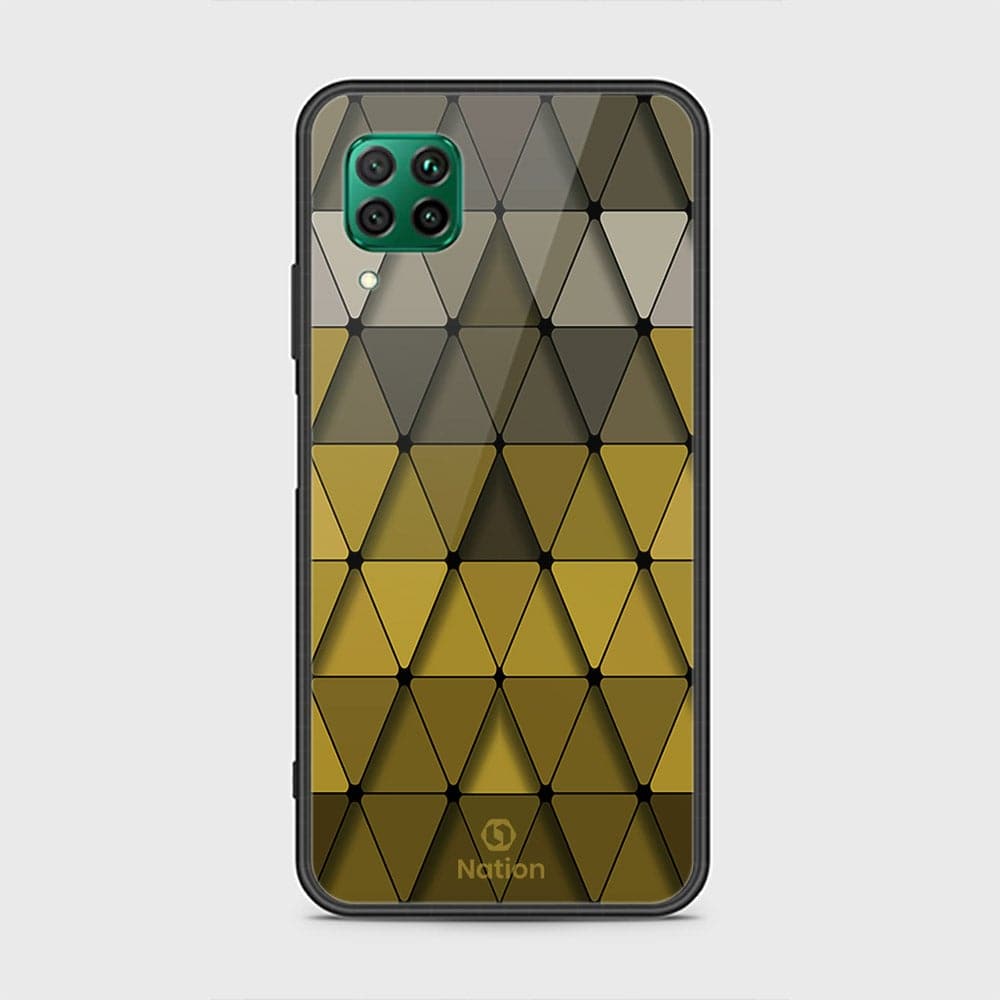 Huawei P40 Lite Cover - ONation Pyramid Series - HQ Ultra Shine Premium Infinity Glass Soft Silicon Borders Case