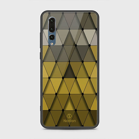 Huawei P20 Pro Cover - ONation Pyramid Series - HQ Ultra Shine Premium Infinity Glass Soft Silicon Borders Case