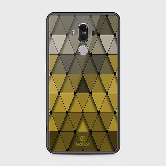 Huawei Mate 9 Cover - ONation Pyramid Series - HQ Ultra Shine Premium Infinity Glass Soft Silicon Borders Case