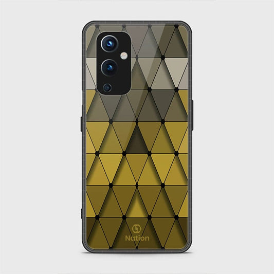 OnePlus 9 Cover - ONation Pyramid Series - HQ Ultra Shine Premium Infinity Glass Soft Silicon Borders Case