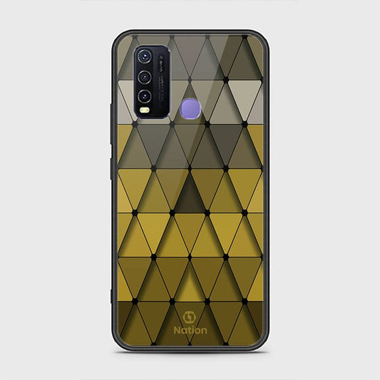 Vivo Y30 Cover - ONation Pyramid Series - HQ Ultra Shine Premium Infinity Glass Soft Silicon Borders Case