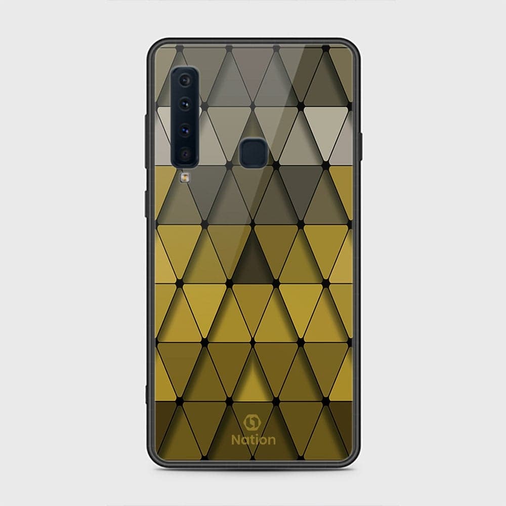 Samsung Galaxy A9 2018 Cover - Onation Pyramid Series - HQ Ultra Shine Premium Infinity Glass Soft Silicon Borders Case