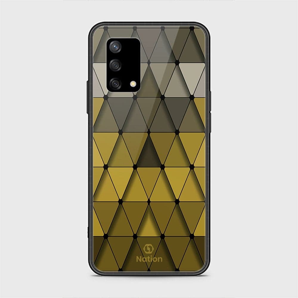 Oppo A95 4G Cover - Onation Pyramid Series - HQ Ultra Shine Premium Infinity Glass Soft Silicon Borders Case