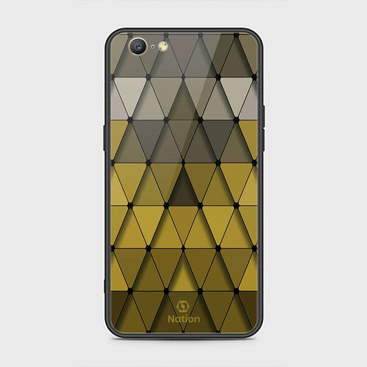 Oppo A39 Cover - Onation Pyramid Series - HQ Ultra Shine Premium Infinity Glass Soft Silicon Borders Case