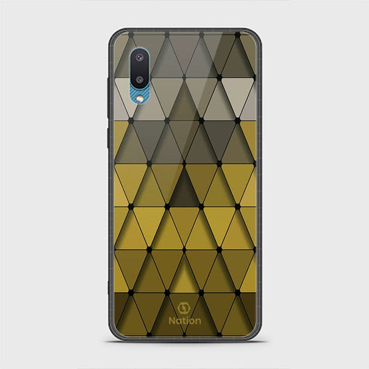 Samsung Galaxy A02 Cover - ONation Pyramid Series - HQ Ultra Shine Premium Infinity Glass Soft Silicon Borders Case